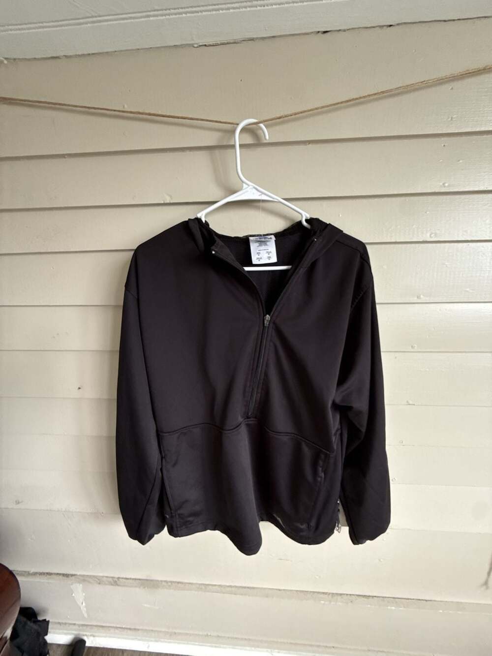 Women’s Adidas Climalite Black 1/2 Zip Hoodie Jacket Size M